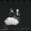 Joel Grey and unidentified in the stage production Cabaret