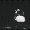 Joel Grey and unidentified in the stage production Cabaret