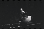 Joel Grey and unidentified in the stage production Cabaret