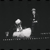 Joel Grey and unidentified in the stage production Cabaret
