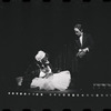 Joel Grey and unidentified in the stage production Cabaret
