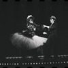 Joel Grey and unidentified in the stage production Cabaret