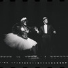 Joel Grey and unidentified in the stage production Cabaret