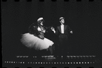 Joel Grey and unidentified in the stage production Cabaret