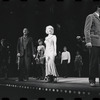 Jack Gilford [right], Jill Haworth [center], Bert Convy [left] and ensemble in the stage production Cabaret