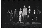 Edward Winter, Lotte Lenya, Jack Gilford, Jill Haworth, Bert Convy, Joel Grey and ensemble in the stage production Cabaret