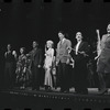 Edward Winter, Lotte Lenya, Jack Gilford, Jill Haworth, Bert Convy, Joel Grey, Peg Murray and ensemble in the stage production Cabaret