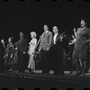 Edward Winter, Lotte Lenya, Jack Gilford, Jill Haworth, Bert Convy, Joel Grey, Peg Murray and ensemble in the stage production Cabaret