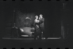 Lotte Lenya and Jack Gilford in the stage production Cabaret