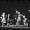 Bert Convy, Jill Haworth [left], Jack Gilford, Lotte Lenya [center] and ensemble in the stage production Cabaret