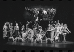 Joel Grey [center] and unidentified others in the stage production Cabaret