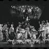 Joel Grey [center] and unidentified others in the stage production Cabaret