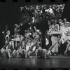 Joel Grey and ensemble in the stage production Cabaret