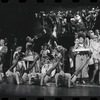 Joel Grey and ensemble in the stage production Cabaret