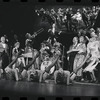 Joel Grey and ensemble in the stage production Cabaret