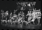 Joel Grey and ensemble in the stage production Cabaret