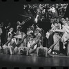 Joel Grey and ensemble in the stage production Cabaret