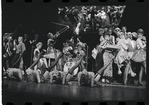 Joel Grey and ensemble in the stage production Cabaret