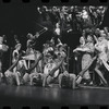 Joel Grey and ensemble in the stage production Cabaret