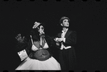 Joel Grey and unidentified in the stage production Cabaret