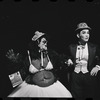 Joel Grey and unidentified in the stage production Cabaret