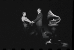 Lotte Lenya and Jack Gilford in the stage production Cabaret
