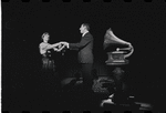 Lotte Lenya and Jack Gilford in the stage production Cabaret