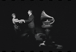 Lotte Lenya and Jack Gilford in the stage production Cabaret
