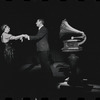 Lotte Lenya and Jack Gilford in the stage production Cabaret