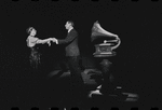 Lotte Lenya and Jack Gilford in the stage production Cabaret