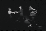 Lotte Lenya and Jack Gilford in the stage production Cabaret