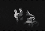 Lotte Lenya and Jack Gilford in the stage production Cabaret