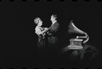 Lotte Lenya and Jack Gilford in the stage production Cabaret