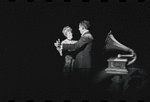 Lotte Lenya and Jack Gilford in the stage production Cabaret