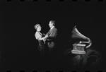 Lotte Lenya and Jack Gilford in the stage production Cabaret