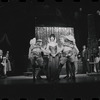 Jill Haworth [center], Bert Convy [right] and ensemble in the stage production Cabaret