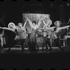 Jill Haworth [center], Bert Convy [right] and ensemble in the stage production Cabaret