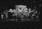 Jill Haworth [center], Bert Convy [right] and ensemble in the stage production Cabaret