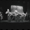 Jill Haworth [center], Bert Convy [right] and ensemble in the stage production Cabaret