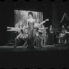 Jill Haworth [center], Bert Convy [right] and ensemble in the stage production Cabaret