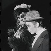 Joel Grey and unidentified [left] in the stage production Cabaret