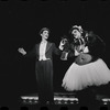 Joel Grey and unidentified in the stage production Cabaret