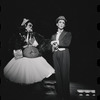 Joel Grey and unidentified [left] in the stage production Cabaret