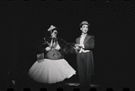 Joel Grey and unidentified [left] in the stage production Cabaret