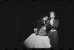 Joel Grey and unidentified in the stage production Cabaret