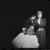 Joel Grey and unidentified in the stage production Cabaret