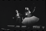 Joel Grey and unidentified in the stage production Cabaret