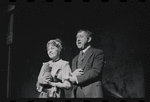 Lotte Lenya and Jack Gilford in the stage production Cabaret