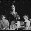 Joel Grey [center] and unidentified others in the stage production Cabaret