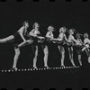 Joel Grey and ensemble dancers in the stage production Cabaret